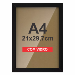 Moldura para Certificados - Fotos - Diplomas - Gravuras Moldura de madeira lisa e reta - com Vidro - Fundo em mdf Tamanho A4 - 21x30cm    Produzida com equipamentos cortes profissionais, resultando excelente acabamento. Produção própria.